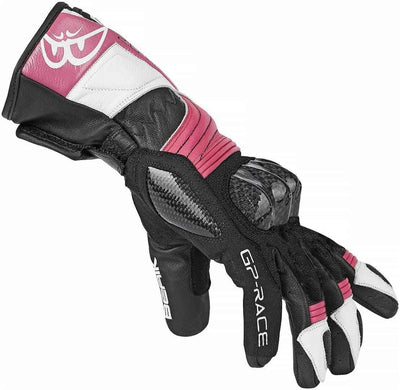 Berik Zoldar Ladies Motorcycle Gloves#color_black-pink