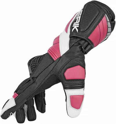 Berik Zoldar Ladies Motorcycle Gloves#color_black-pink