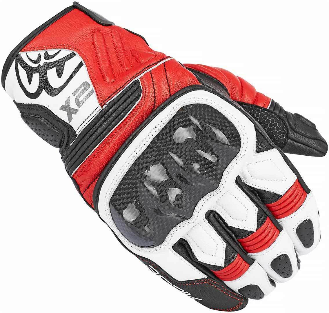 Berik NexG Motorcycle Gloves#color_black-white-red