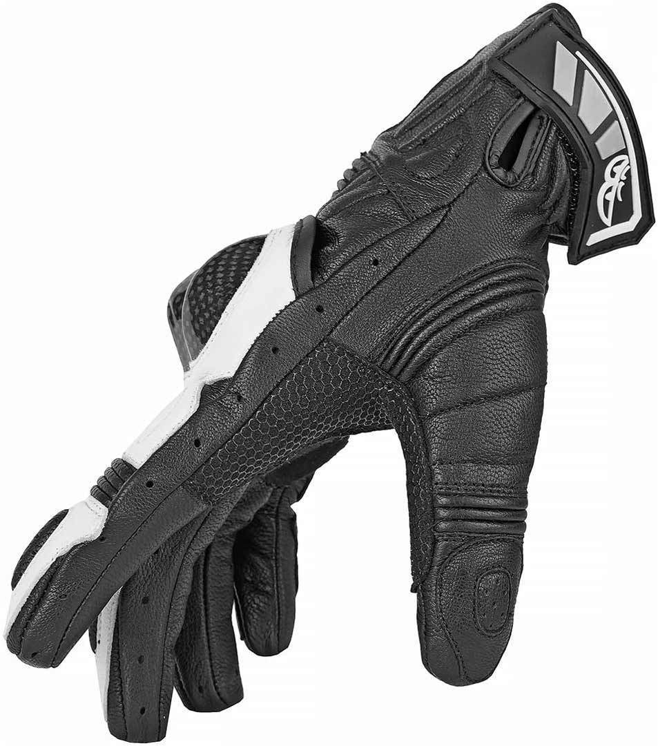 Berik NexG Motorcycle Gloves#color_black-white