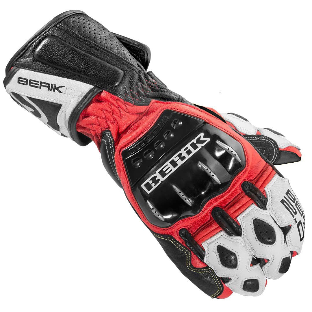 Berik Segullo Motorcycle Gloves#color_red-white-black