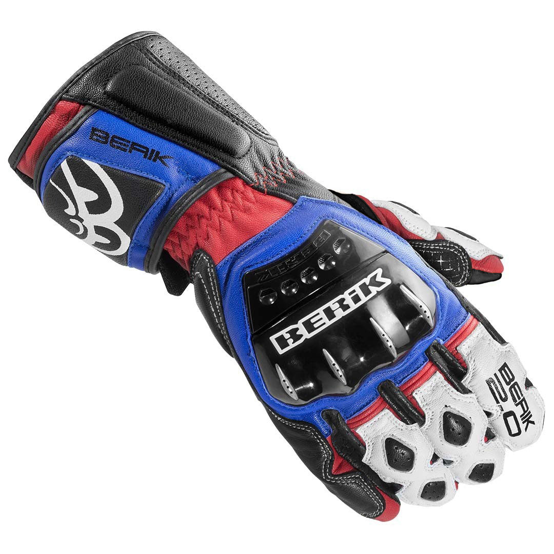 Berik Segullo Motorcycle Gloves#color_blue-white-red