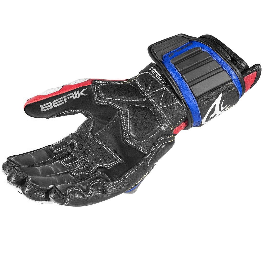 Berik Segullo Motorcycle Gloves#color_blue-white-red