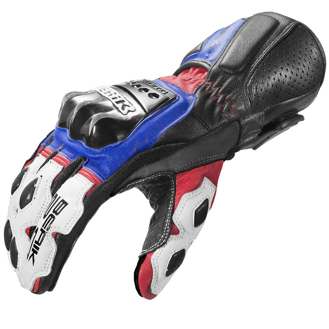 Berik Segullo Motorcycle Gloves#color_blue-white-red