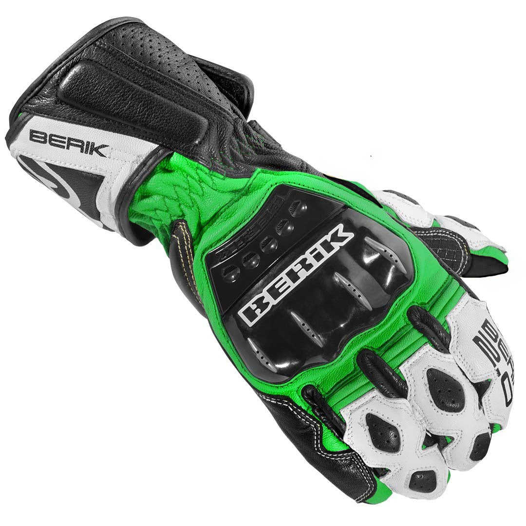 Berik Segullo Motorcycle Gloves#color_green-white-black