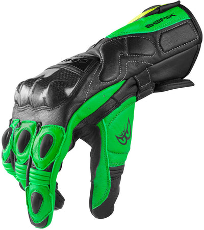 Berik TX-1 Motorcycle Gloves#color_black-green