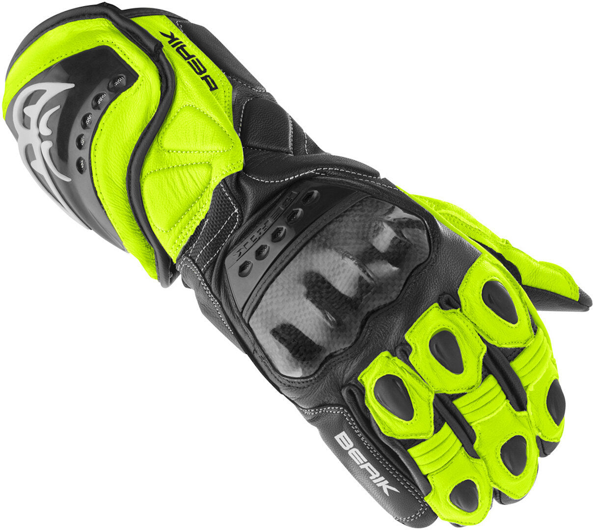 Berik TX-1 Motorcycle Gloves#color_black-neon