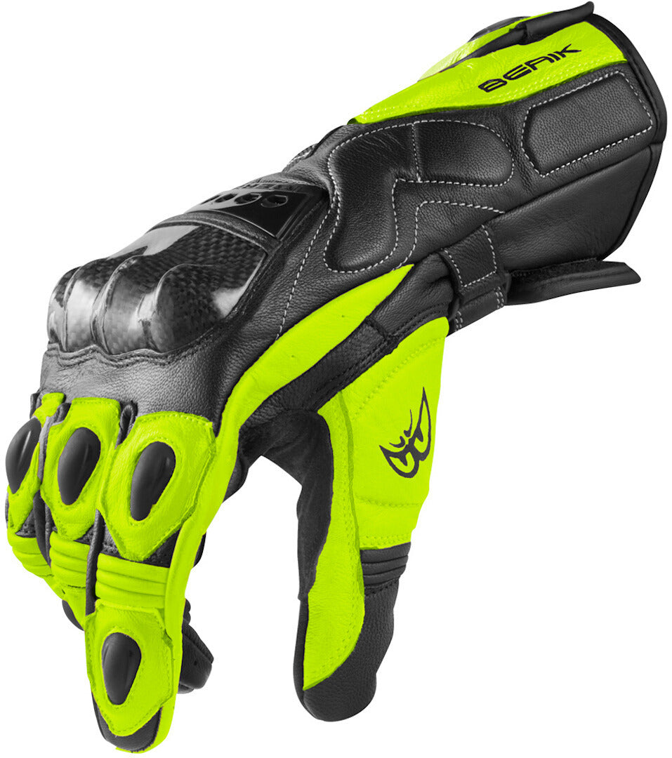 Berik TX-1 Motorcycle Gloves#color_black-neon