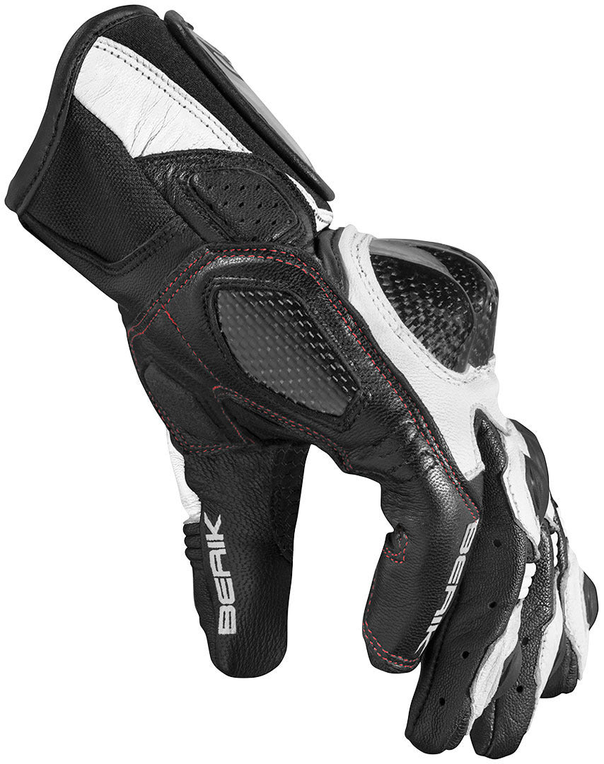 Berik Namib Motorcycle Gloves#color_black-white