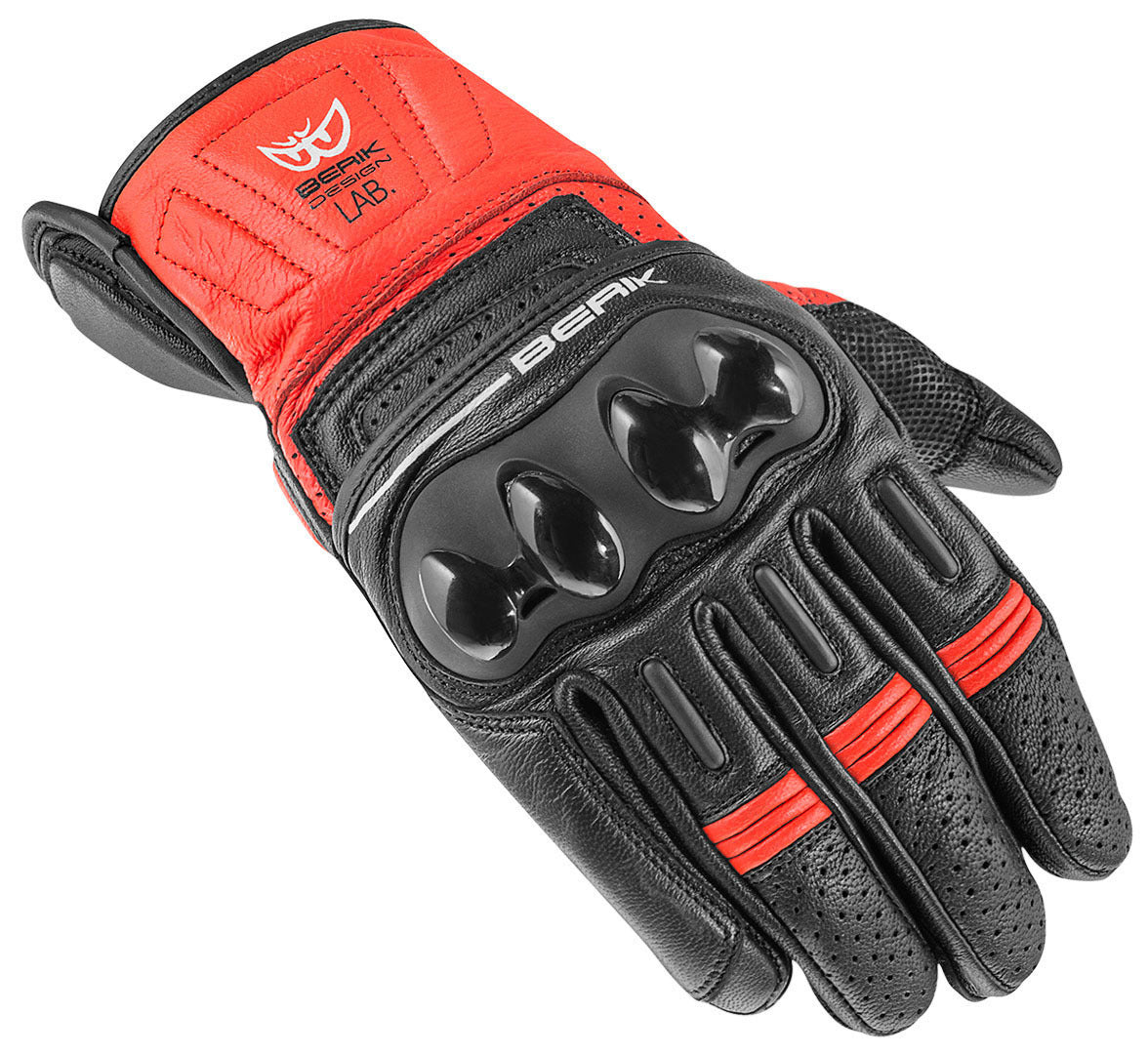 Berik TX-2 Motorcycle Gloves#color_red-black