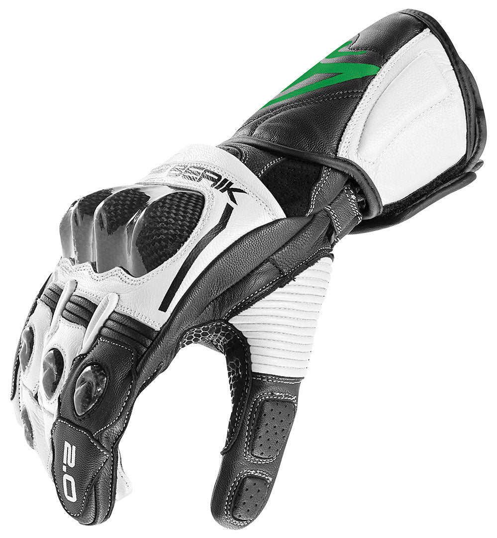 Berik 2.0 ST Motorcycle Gloves#color_black-green