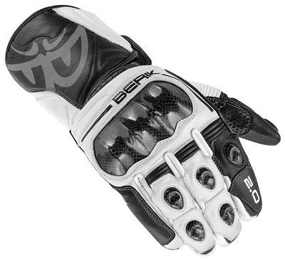 Berik 2.0 ST Motorcycle Gloves#color_white-black