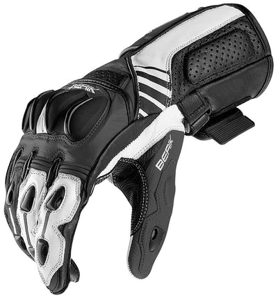 Berik Track Motorcycle Gloves#color_black-white