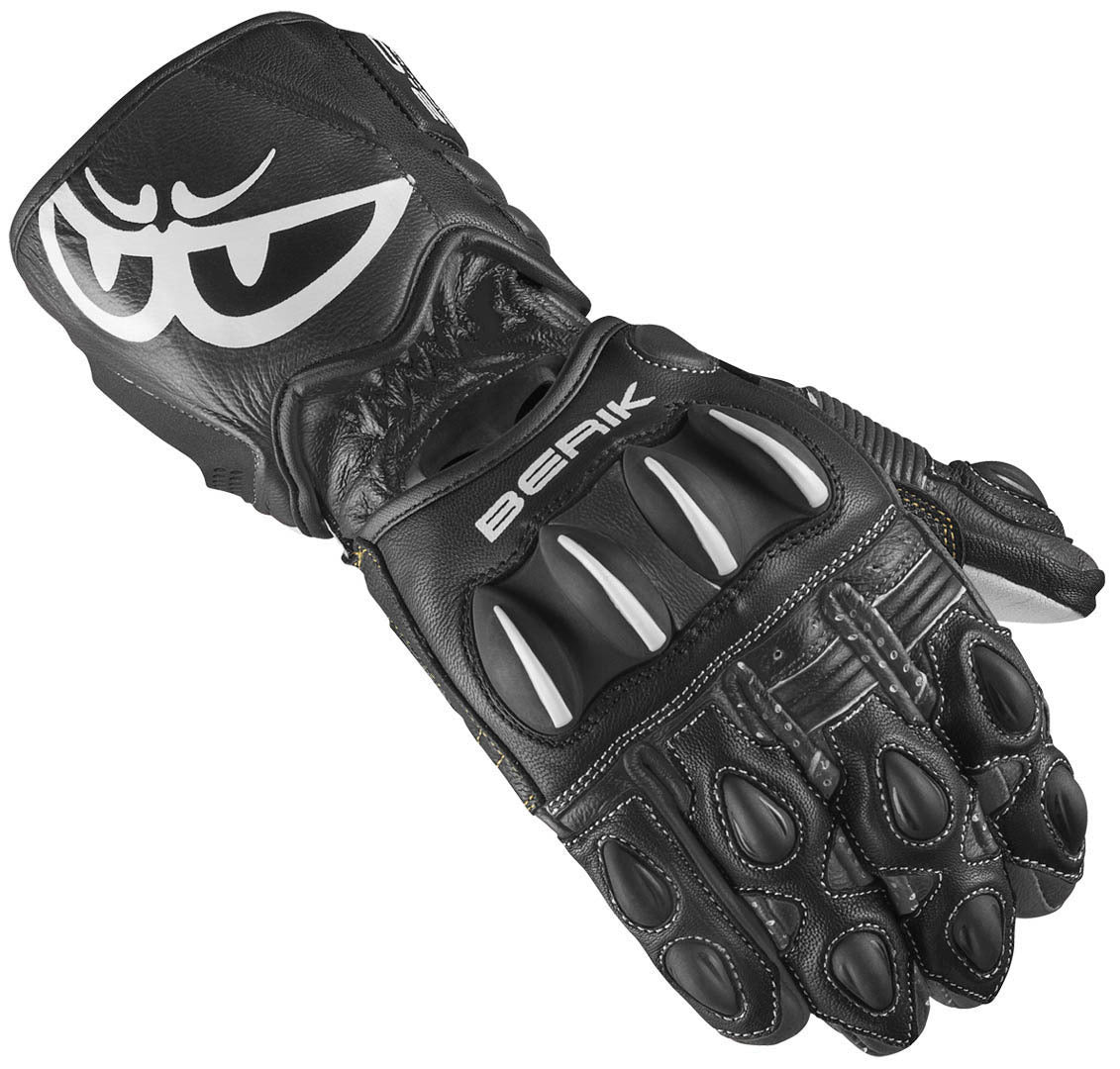 Berik Thunar Evo Motorcycle Gloves#color_black-green