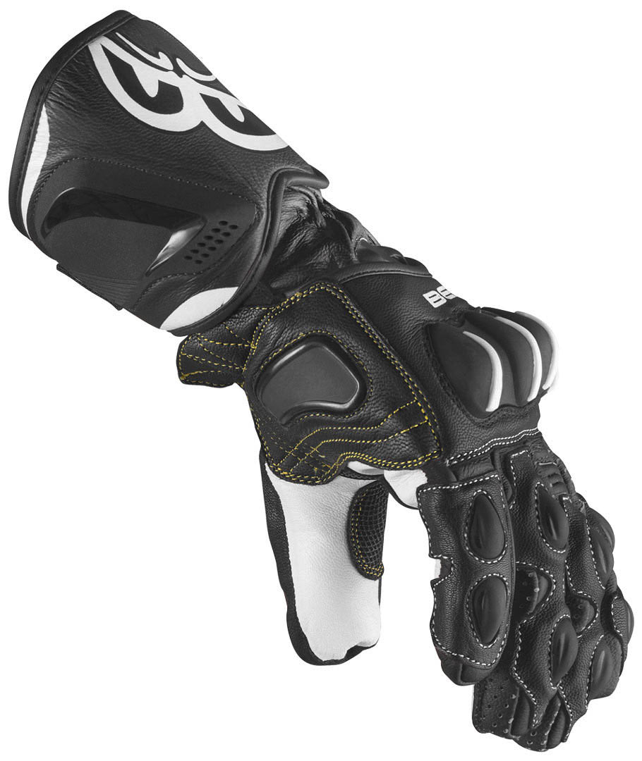 Berik Thunar Evo Motorcycle Gloves#color_black-green