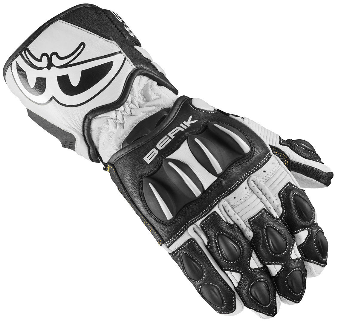 Berik Thunar Evo Motorcycle Gloves#color_white-black