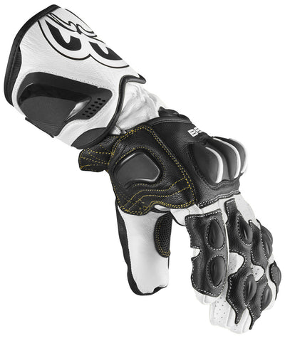 Berik Thunar Evo Motorcycle Gloves#color_white-black