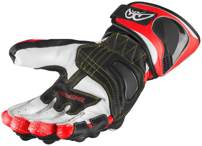 Berik Thunar Evo Motorcycle Gloves#color_black-red
