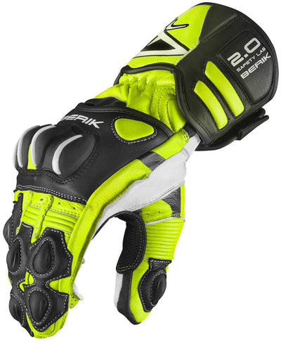 Berik Thunar Evo Motorcycle Gloves#color_black-yellow