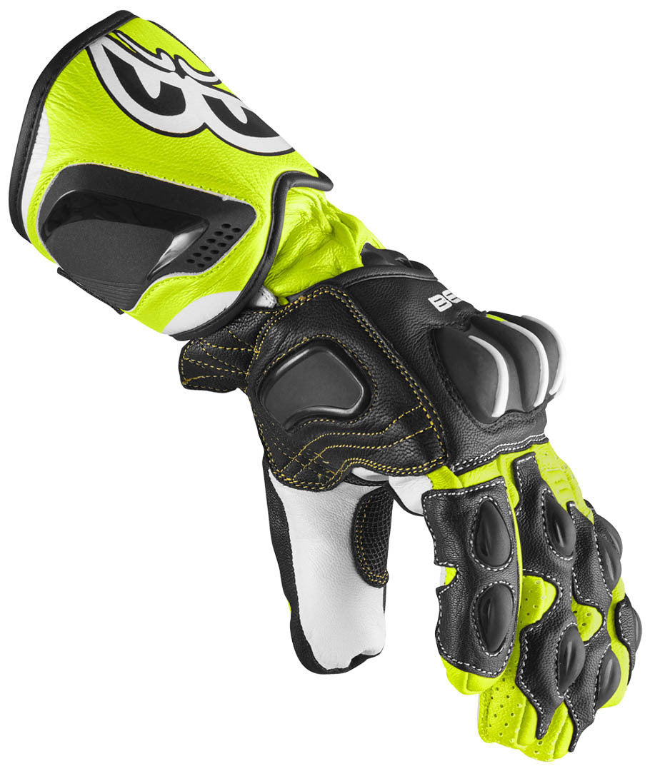 Berik Thunar Evo Motorcycle Gloves#color_black-yellow