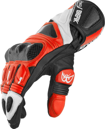 Berik Namib Pro Motorcycle Gloves#color_black-white-red