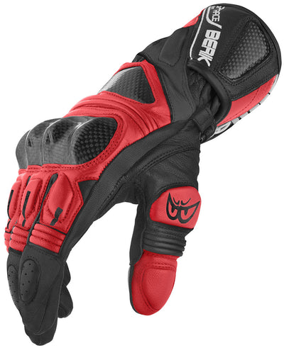 Berik Namib Pro Motorcycle Gloves#color_black-red