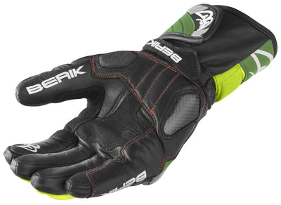 Berik Namib Pro Motorcycle Gloves#color_black-green-yellow