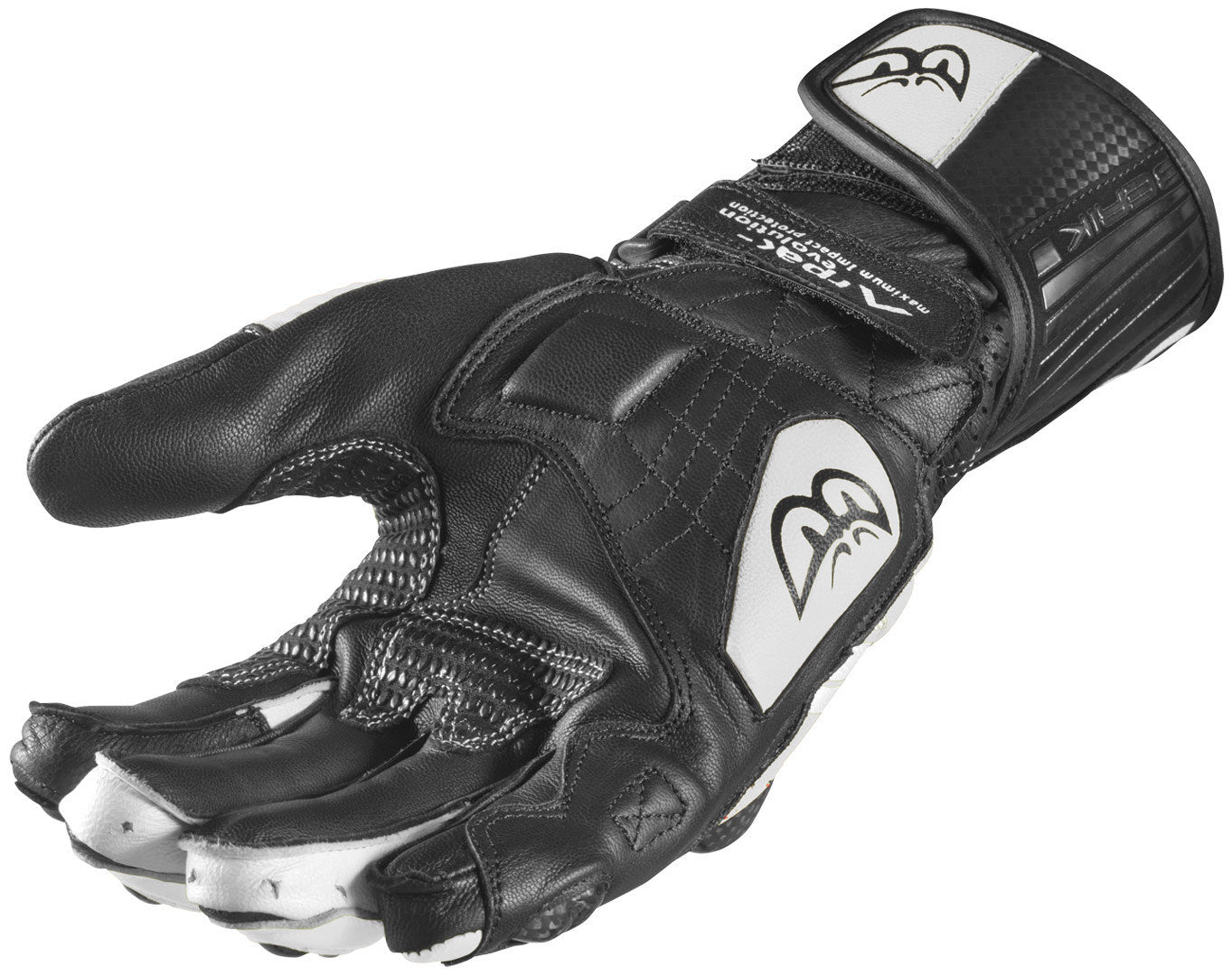 Berik ST-Evo Motorcycle Gloves#color_black-white