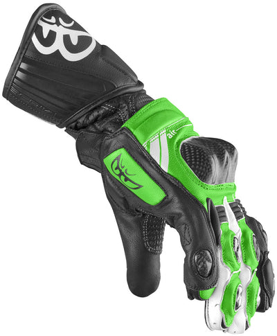 Berik ST-Evo Motorcycle Gloves#color_green-black