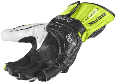 Berik TX-1 Pro Motorcycle Gloves#color_black-white-fluo-yellow