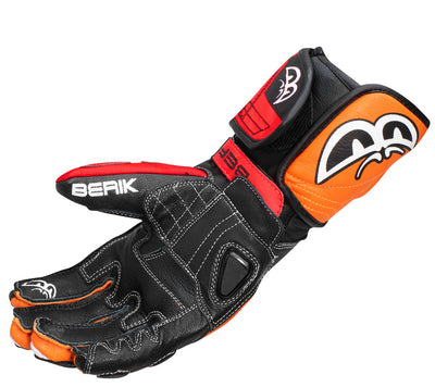 Berik Track Pro Motorcycle Gloves#color_black-orange