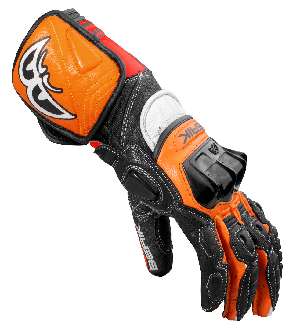 Berik Track Pro Motorcycle Gloves#color_black-orange