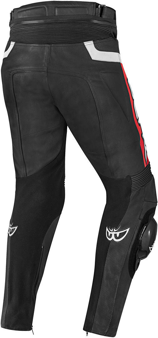 Berik Misle Motorcycle Leather Pants#color_black-white-red