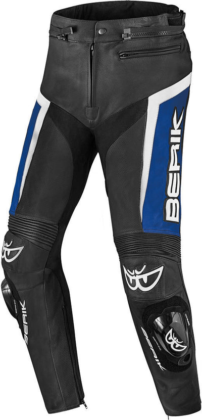 Berik Misle Motorcycle Leather Pants#color_black-blue-white