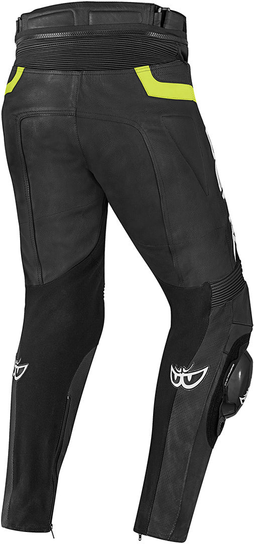 Berik Misle Motorcycle Leather Pants#color_black-neon