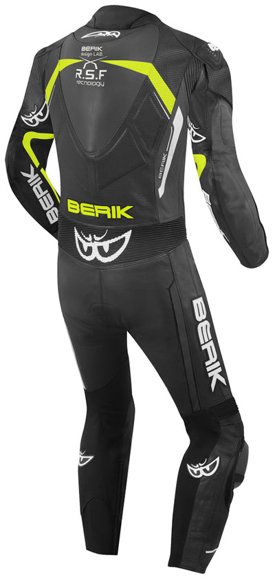 Berik RSF-Teck perforated One Piece Motorcycle Leather Suit#color_black-yellow