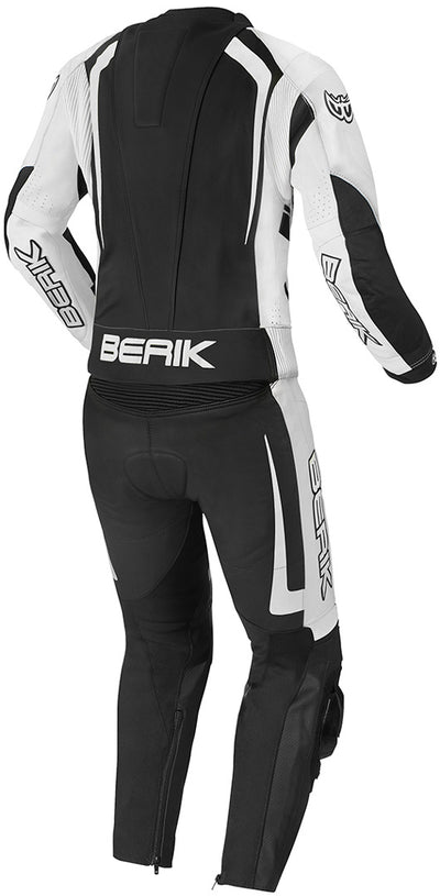 Berik Race-X Two Piece Motorcycle Leather Suit#color_black-white