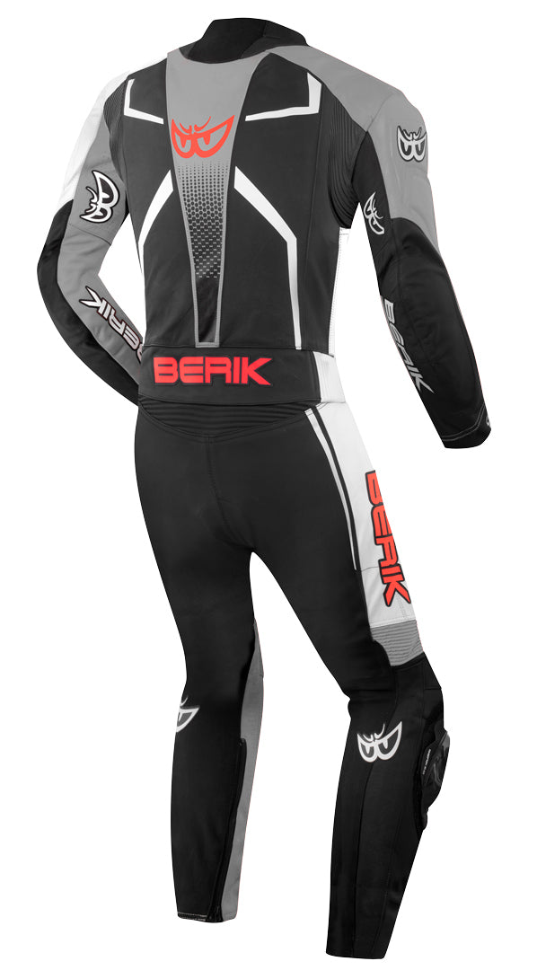 Berik XR-Ace Evo perforated 2-Piece Motorcycle Leather Suit#color_black-grey