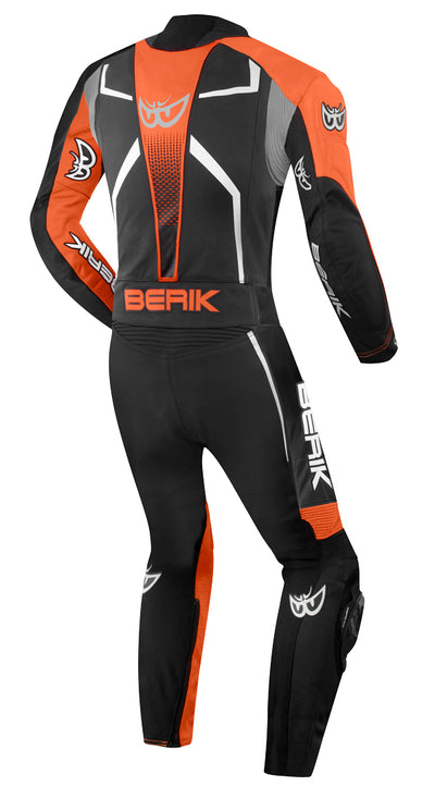 Berik XR-Ace Evo perforated 2-Piece Motorcycle Leather Suit#color_black-grey-orange