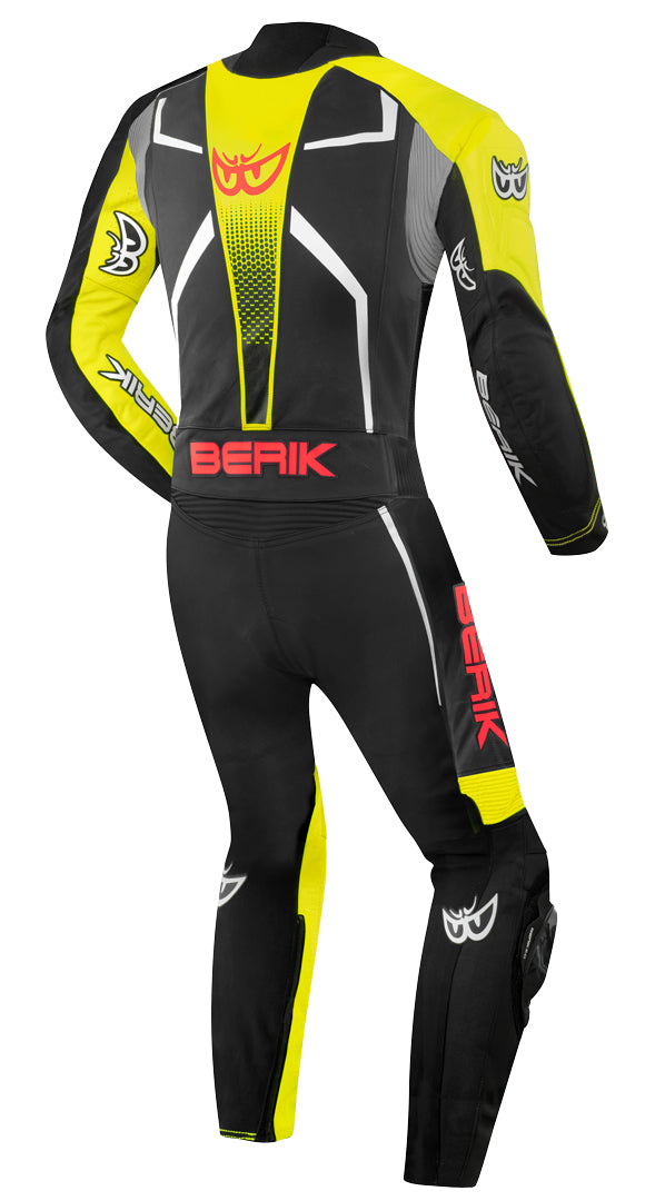 Berik XR-Ace Evo perforated 2-Piece Motorcycle Leather Suit#color_black-red-yellow