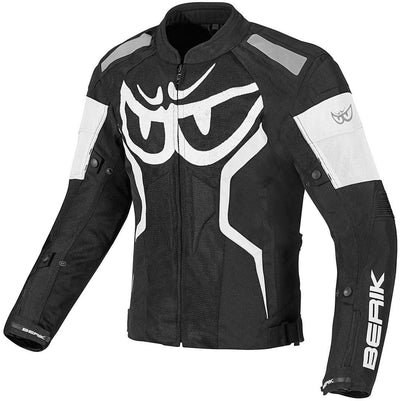 Berik Imola Air Motorcycle Textile Jacket#color_black-white