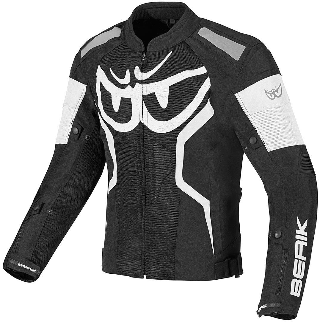 Berik Imola Air Motorcycle Textile Jacket#color_black-white