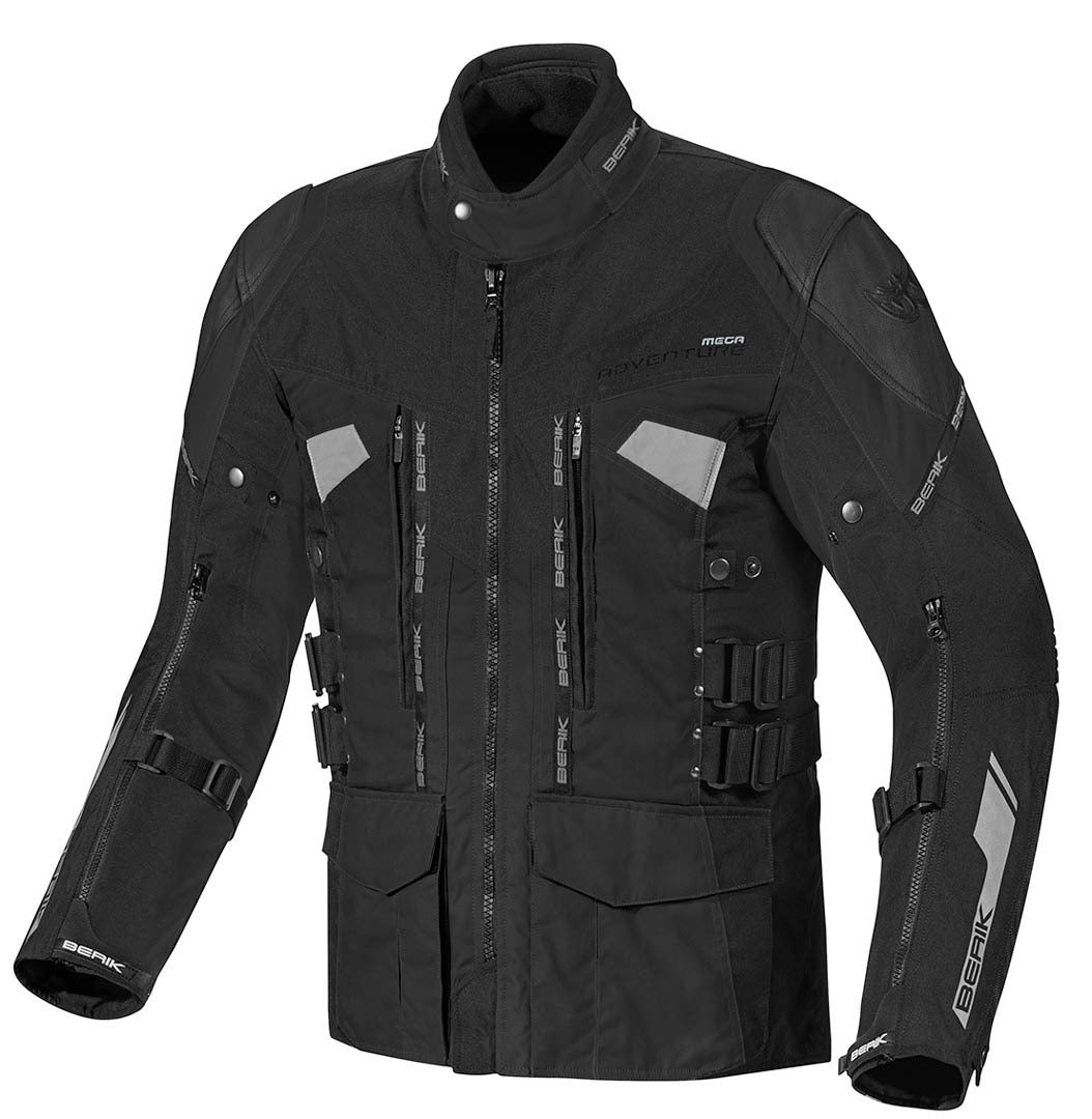 Berik Striker Waterproof 3in1 Motorcycle Textile Jacket#color_black