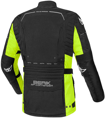 Berik Torino Waterproof Motorcycle Textile Jacket#color_black-neon