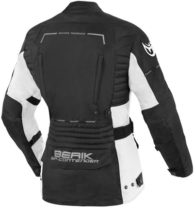 Berik Torino Waterproof Ladies Motorcycle Textile Jacket#color_black-white