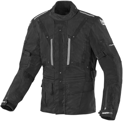 Berik Spencer waterproof Motorcycle Textile Jacket#color_black