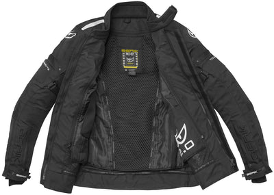 Berik Spencer waterproof Motorcycle Textile Jacket#color_black-yellow