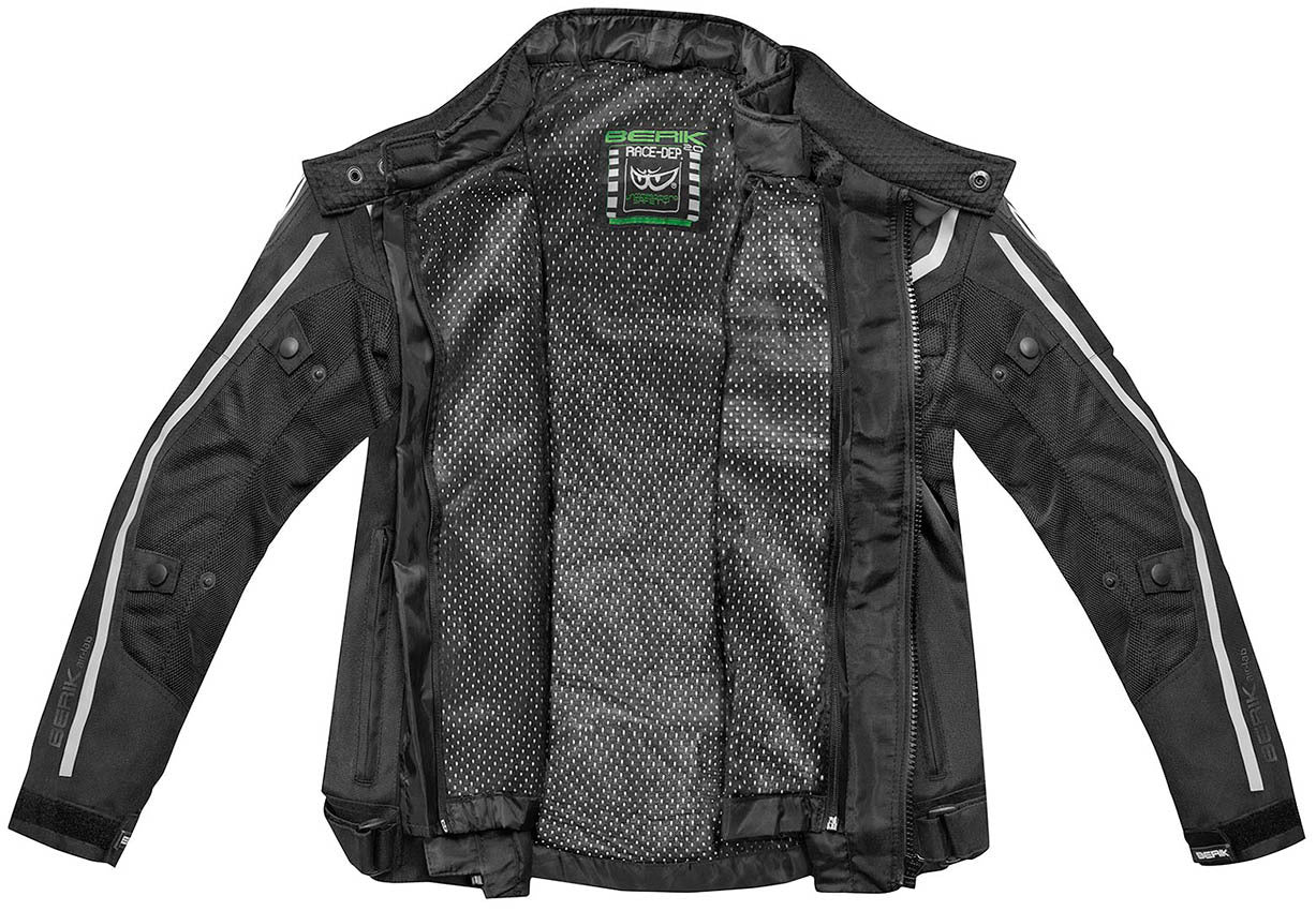 Berik Sonic Air Motorcycle Textile Jacket#color_sand-black