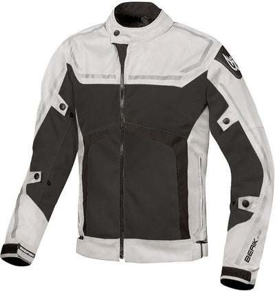 Berik Sonic Air Motorcycle Textile Jacket#color_sand-black