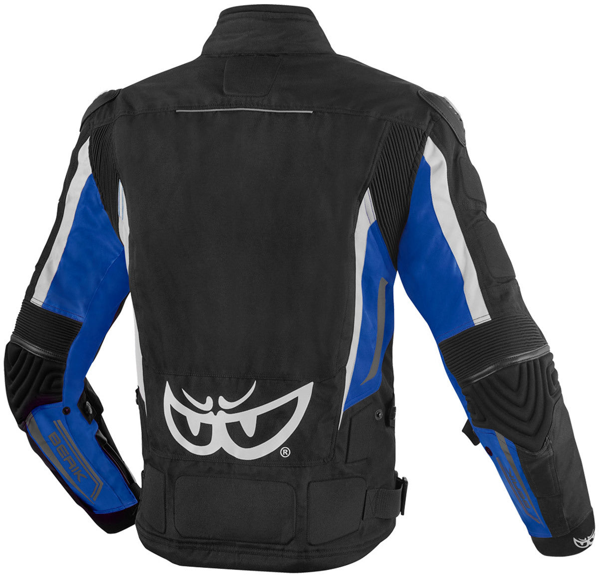 Berik Endurance Waterproof Motorcycle Textile Jacket#color_black-white-blue